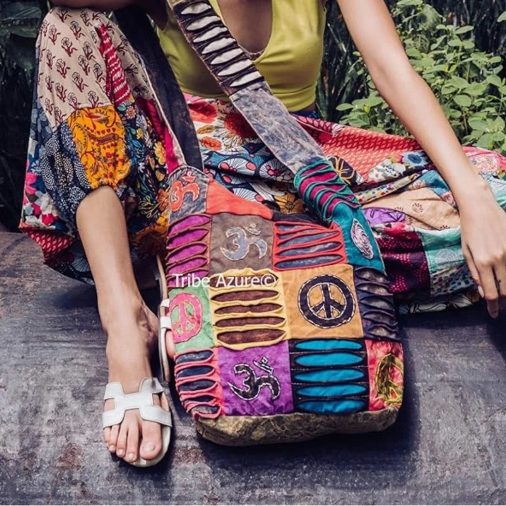 BOHO HIPPIE SLING BAG BEACH SHOULDER‎ FESTIVAL HOBO